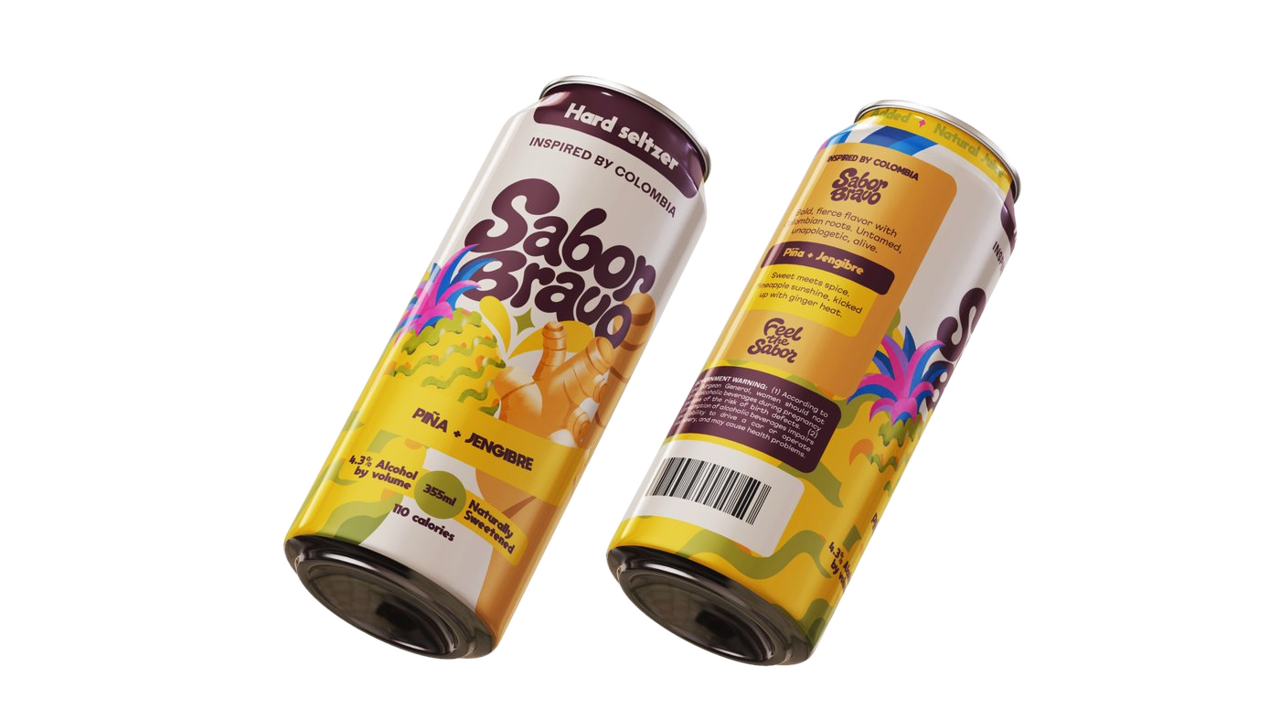 Sabor Bravo Piña + Jengibre can