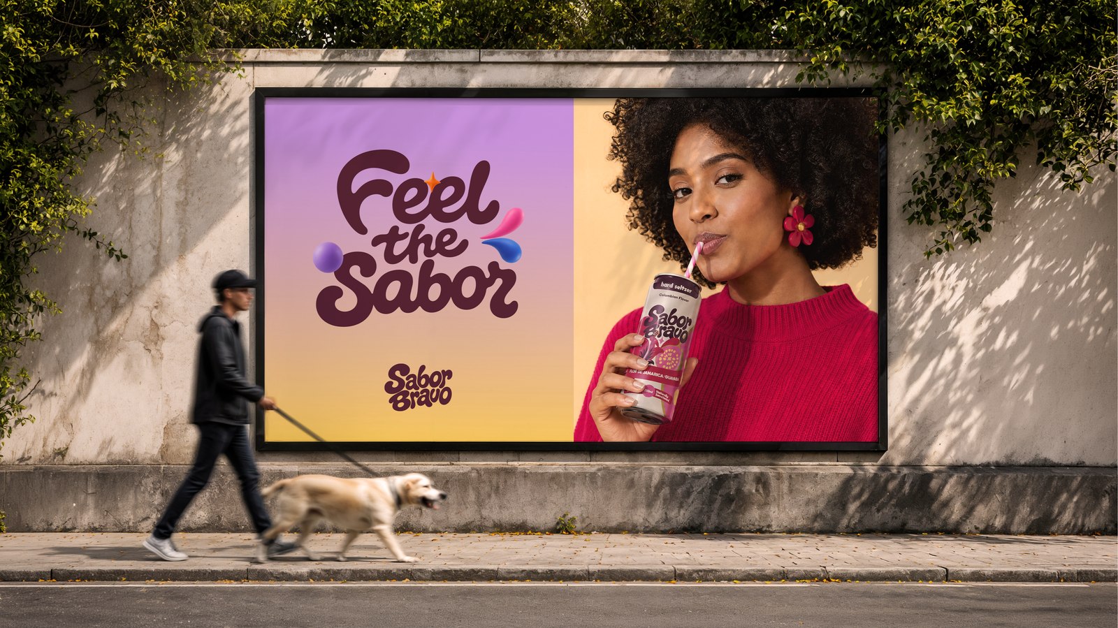 Sabor Bravo billboard ad, Feel the Sabor